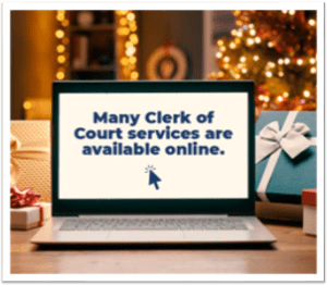 Holiday online services graphic 2021